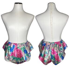 Vintage Victoria’s Secret Floral High Cut Panties size Small